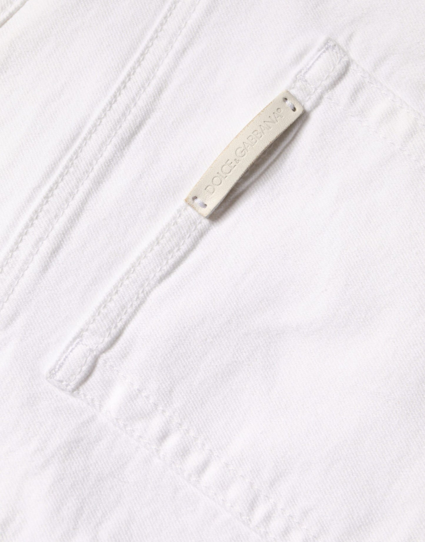 - White Cotton Stretch AUDREY Skinny Jeans