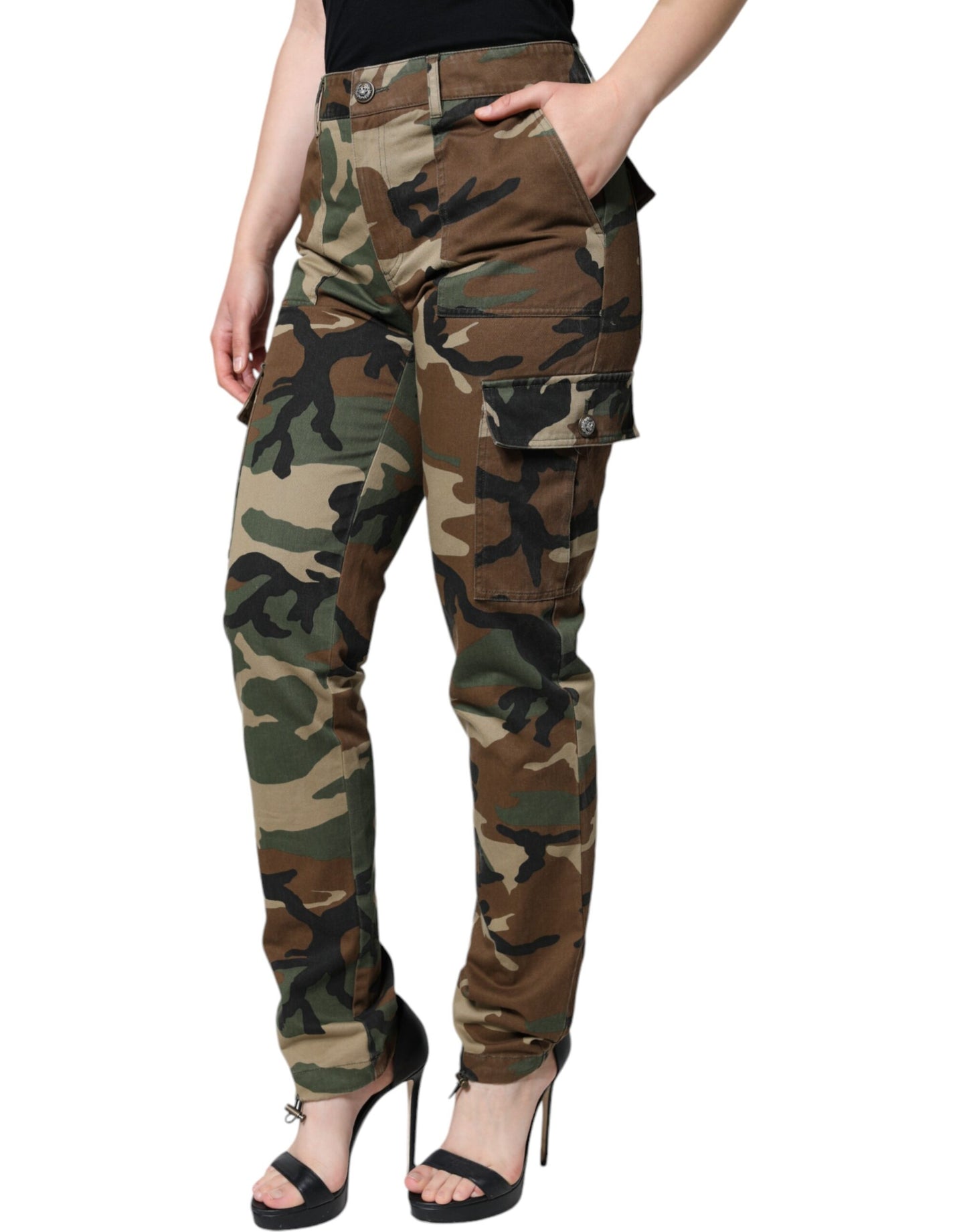 - Multicolor Camouflage Cargo Pants