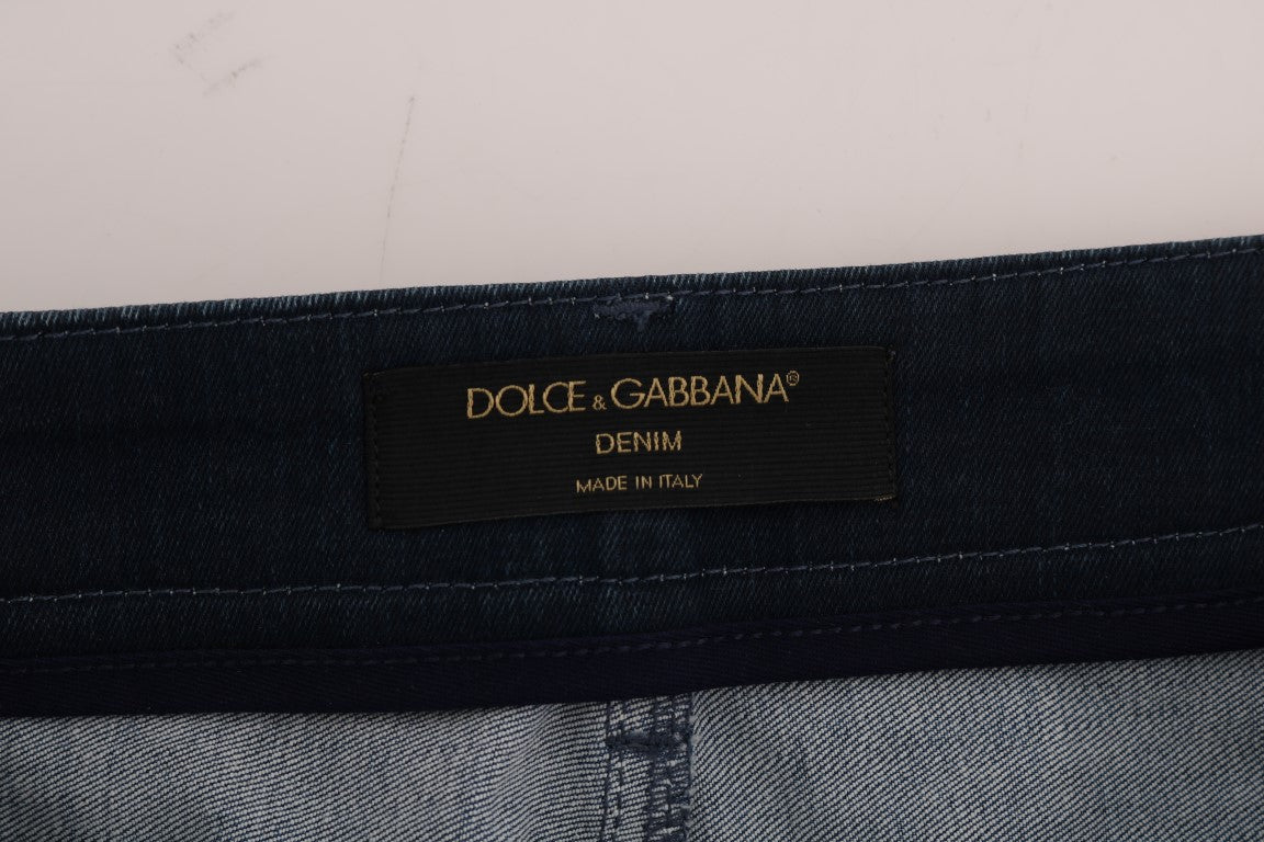 - Chic Blue Denim Mini Skirt