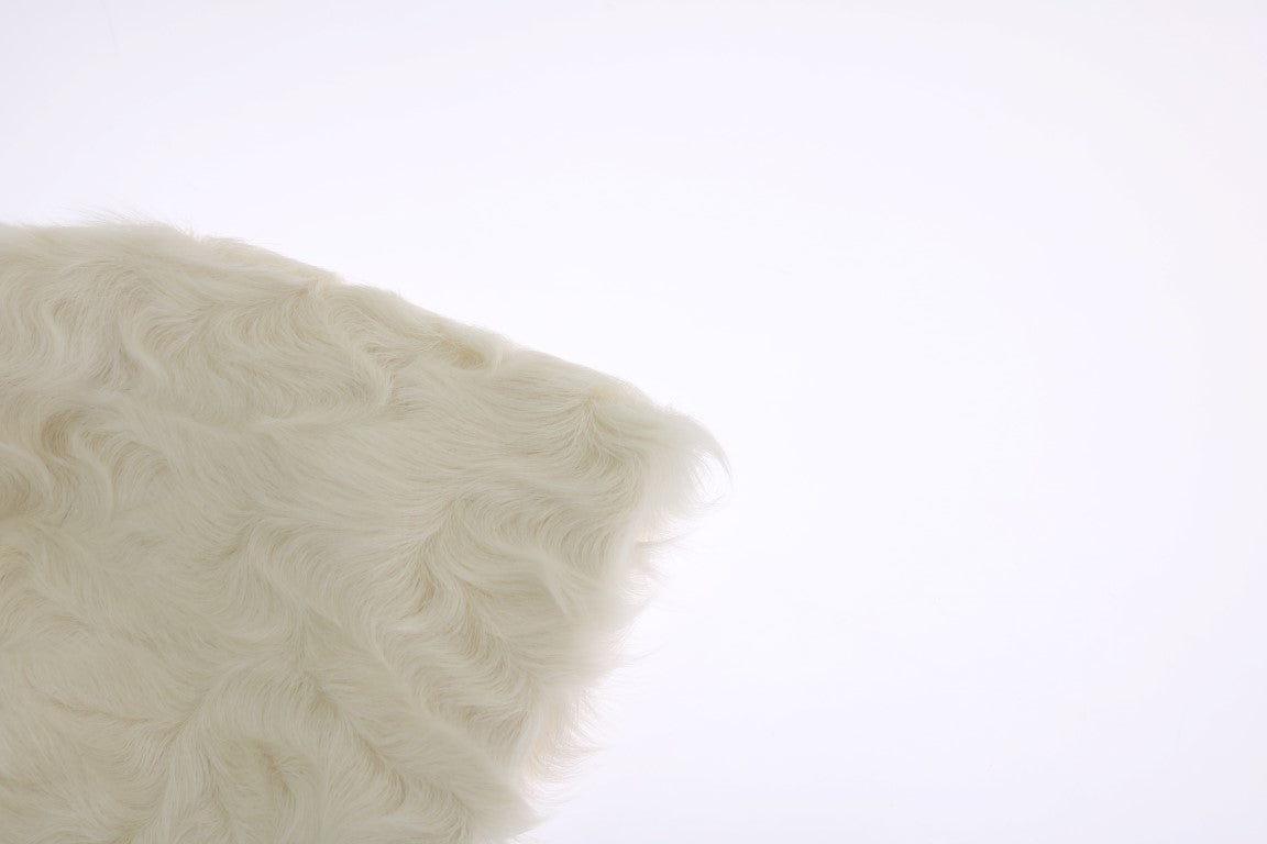 - Elegant White Fur Beanie Luxury Winter Hat