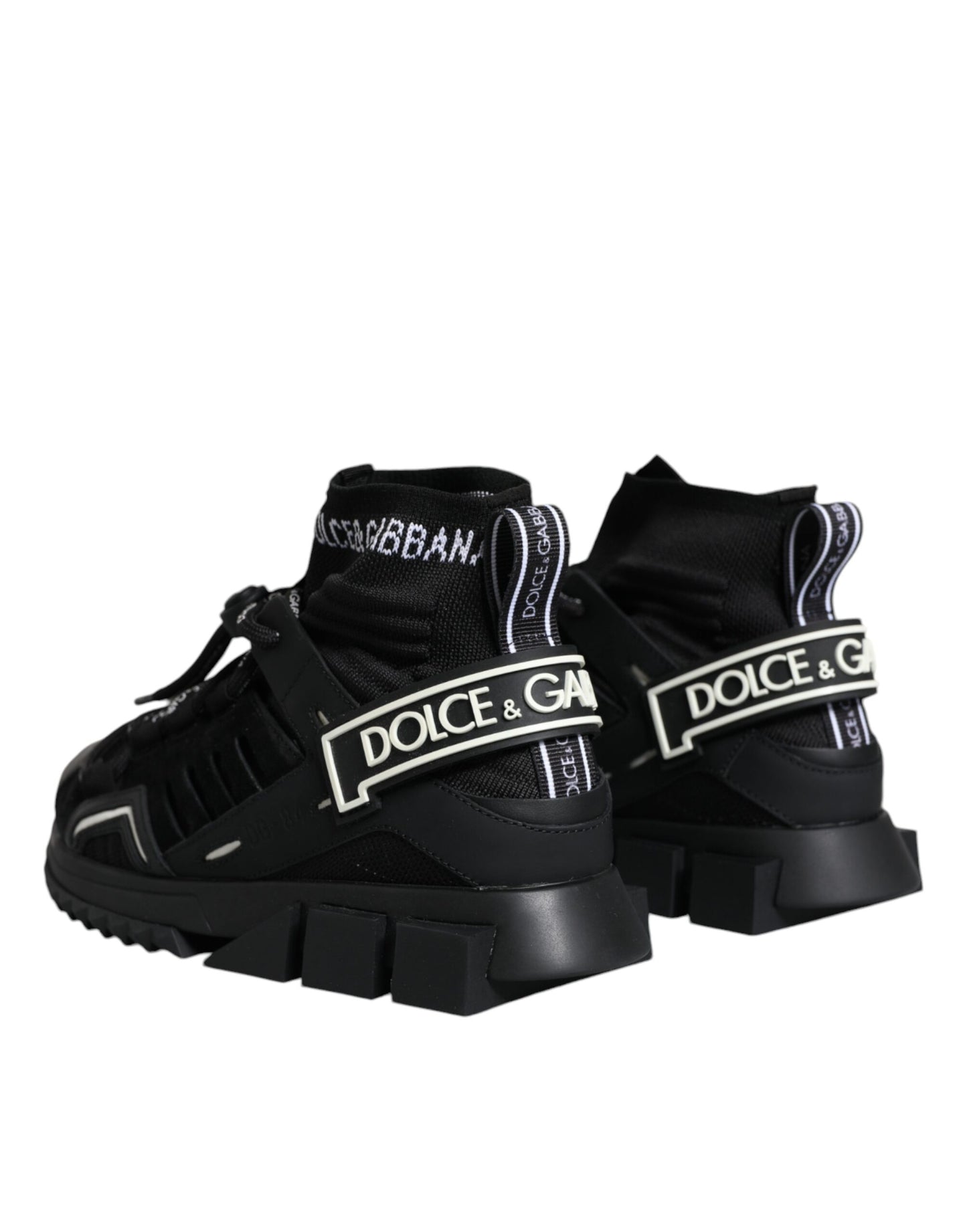 - Black Sorrento Socks Logo Sneakers Shoes