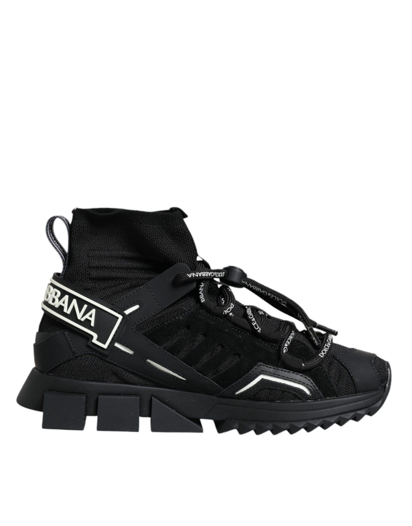 - Black Sorrento Socks Logo Sneakers Shoes