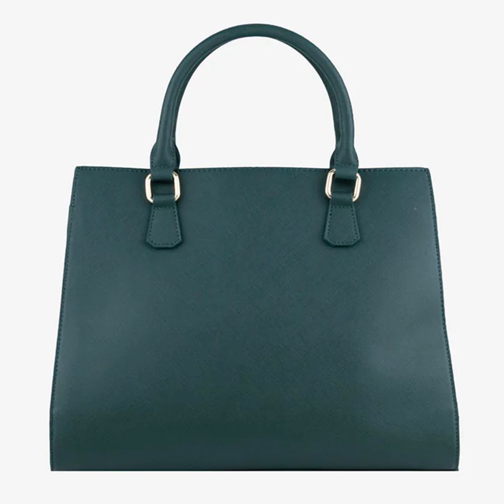 - Green Artificial Leather Crossbody Bag