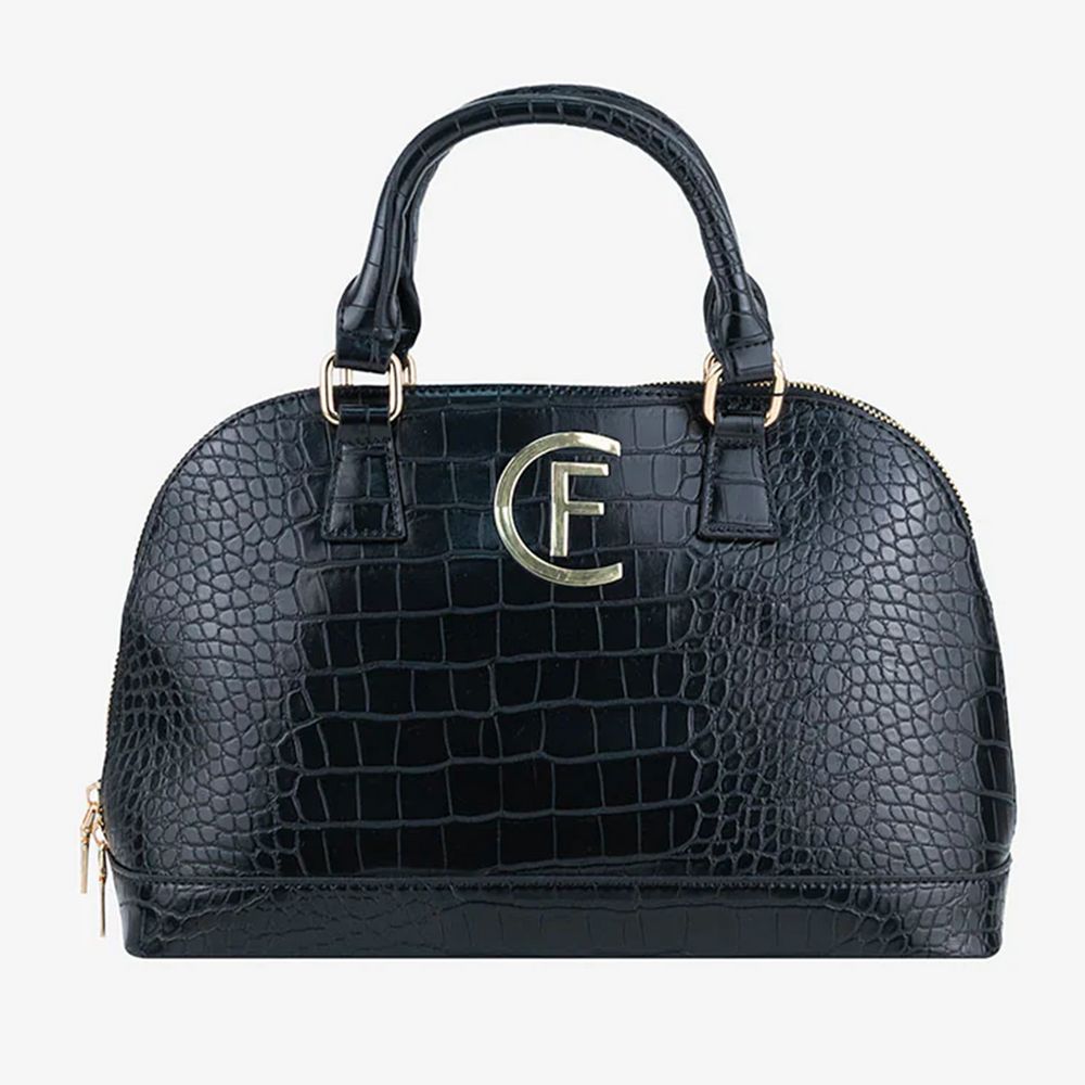 - Black Artificial Leather Handbag