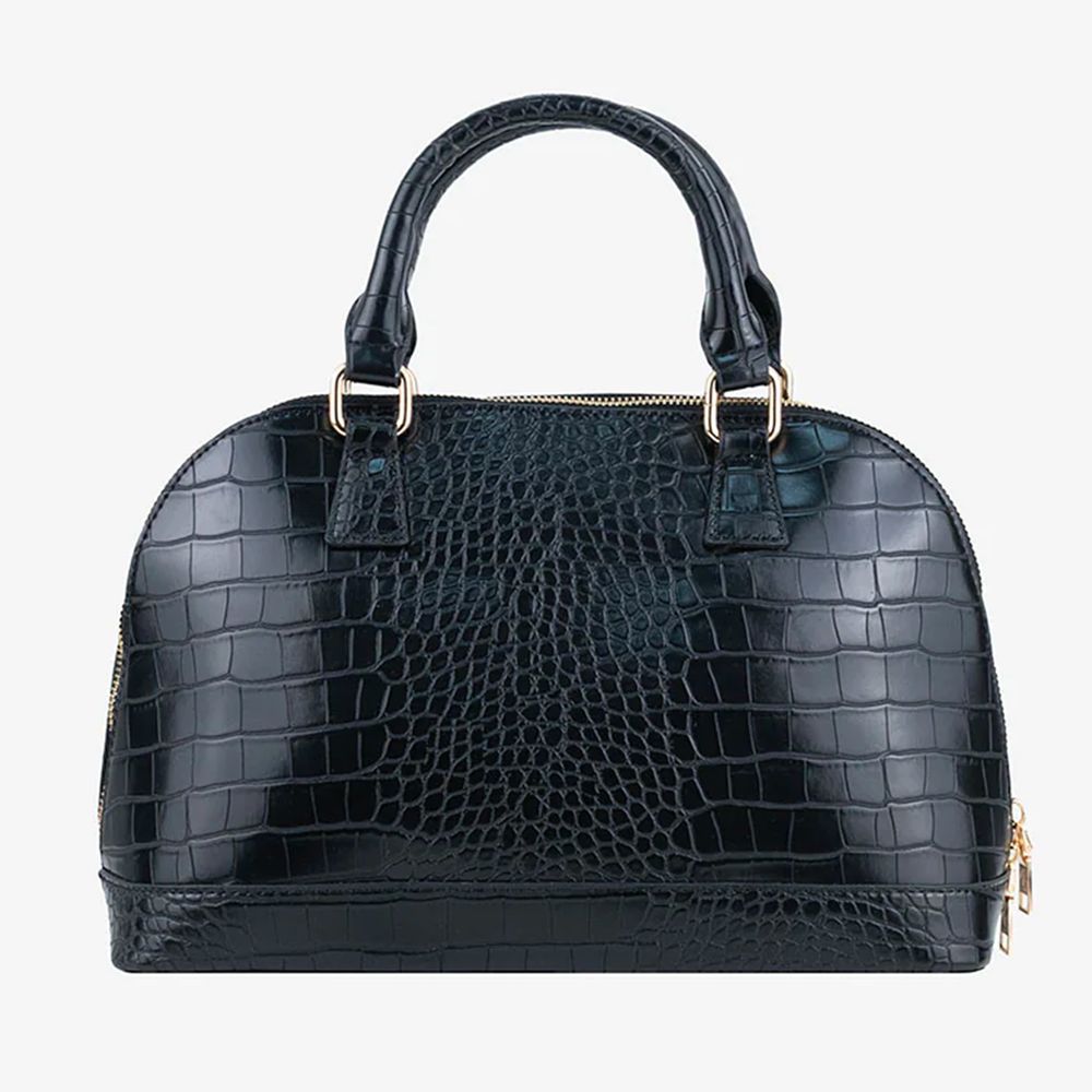 - Black Artificial Leather Handbag