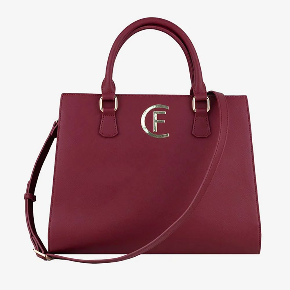 - Red Artificial Leather Crossbody Bag