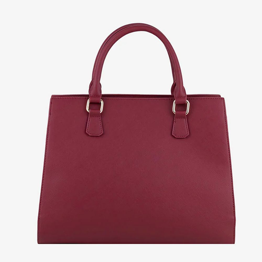 - Red Artificial Leather Crossbody Bag