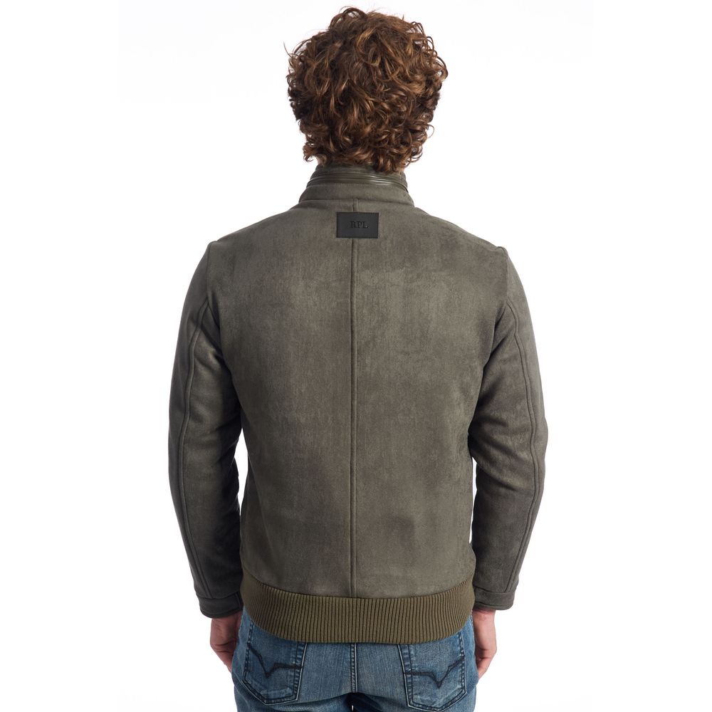 Green Wool Jacket: Classic Short Style with Functional Design