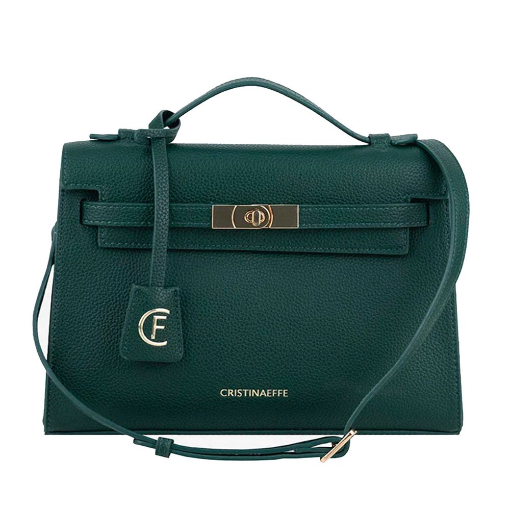 - Green Artificial Leather Crossbody Bag