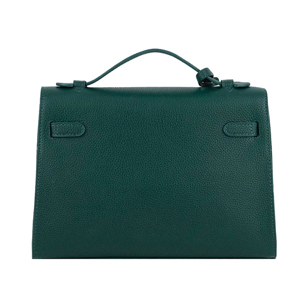 - Green Artificial Leather Crossbody Bag