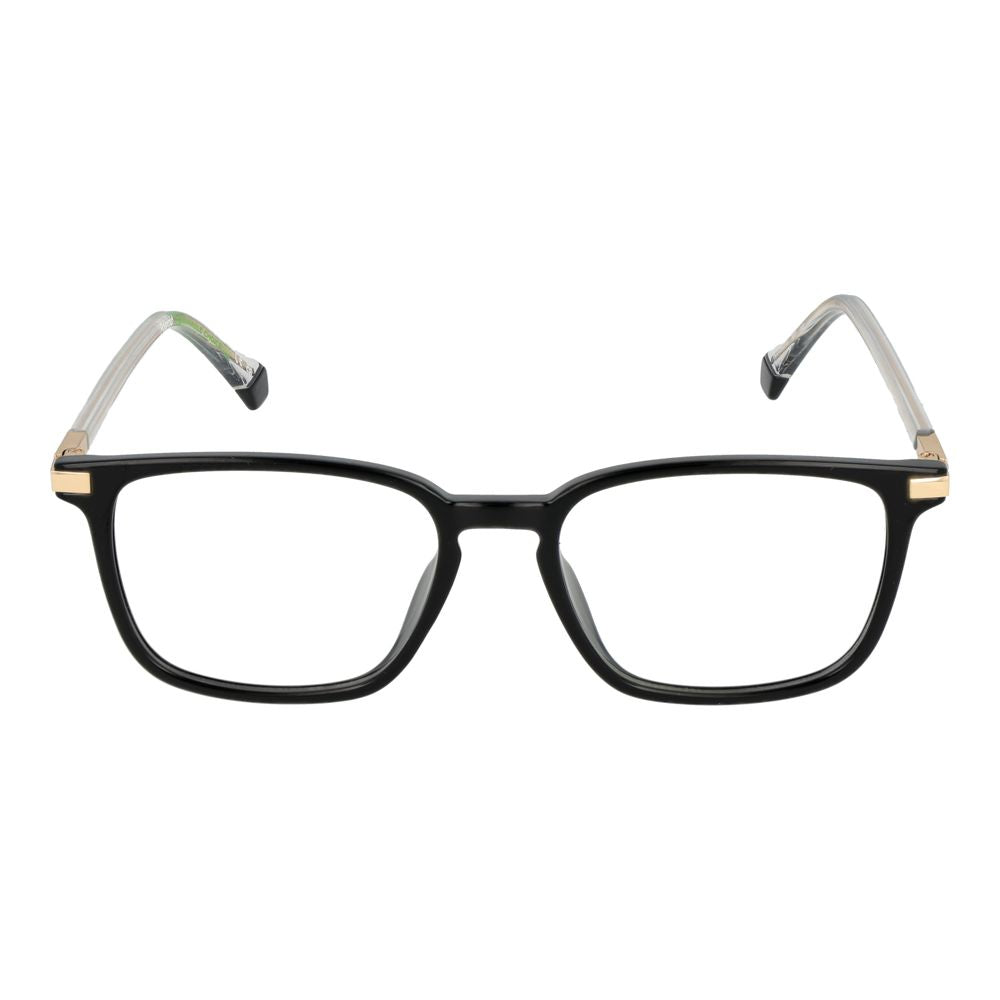 Polaroid Men's Optical Glasses – Black Square Full-Rim Frame, 52mm