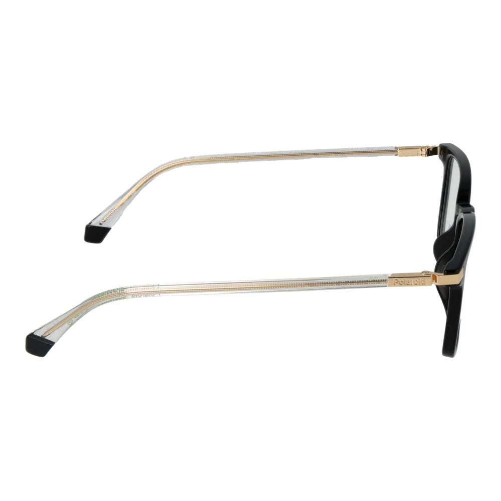 Polaroid Men's Optical Glasses – Black Square Full-Rim Frame, 52mm