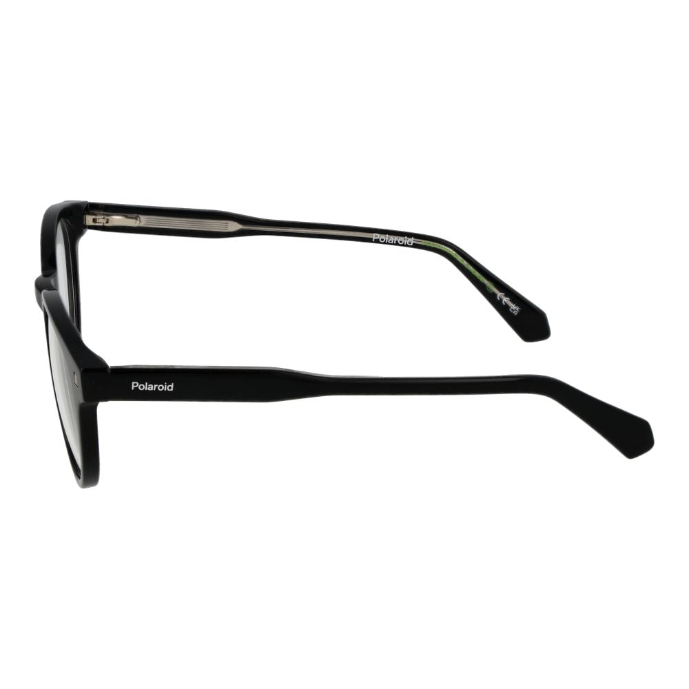 Polaroid Black Unisex Optical Frames – Round Full-Rim Design