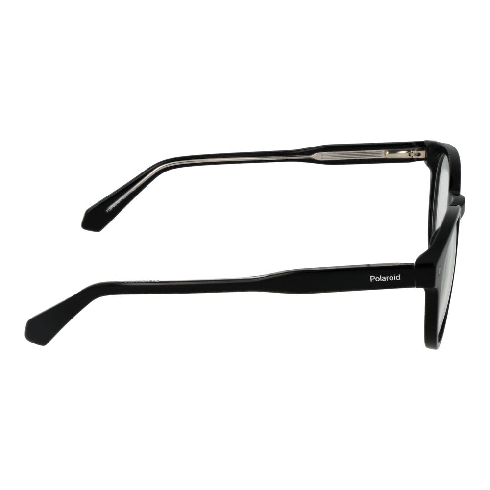 Polaroid Black Unisex Optical Frames – Round Full-Rim Design