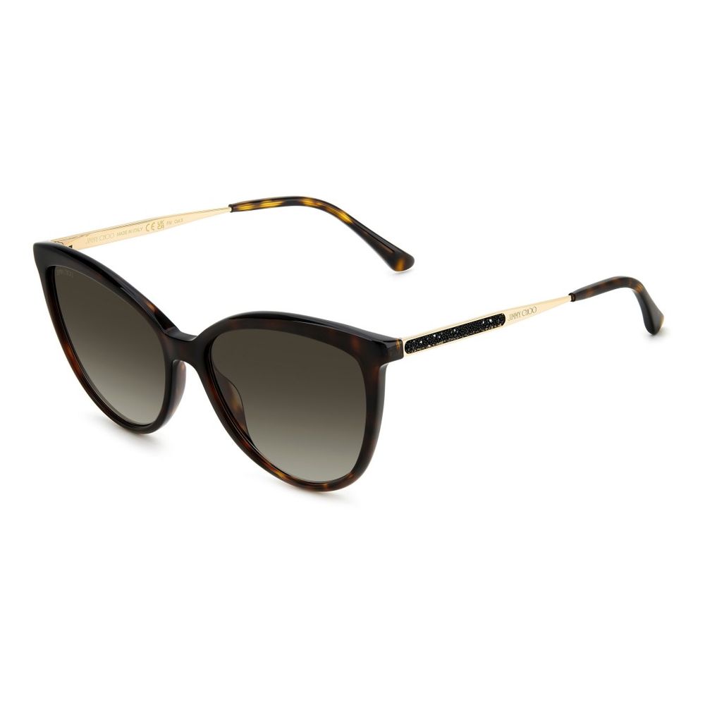Jimmy Choo Women’s Brown Metal Sunglasses - Belinda Style