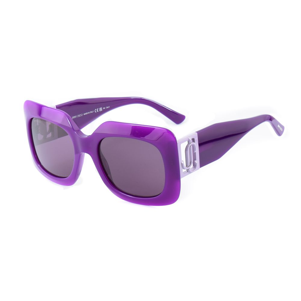 Jimmy Choo Women’s Purple Resin Sunglasses – Chic Style, 54mm