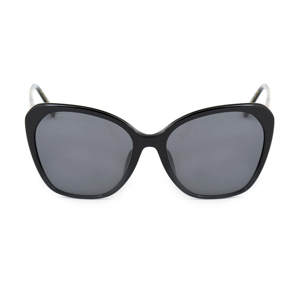 Jimmy Choo Women's Black Metal Sunglasses – Elegant & Chic Design, 56mm