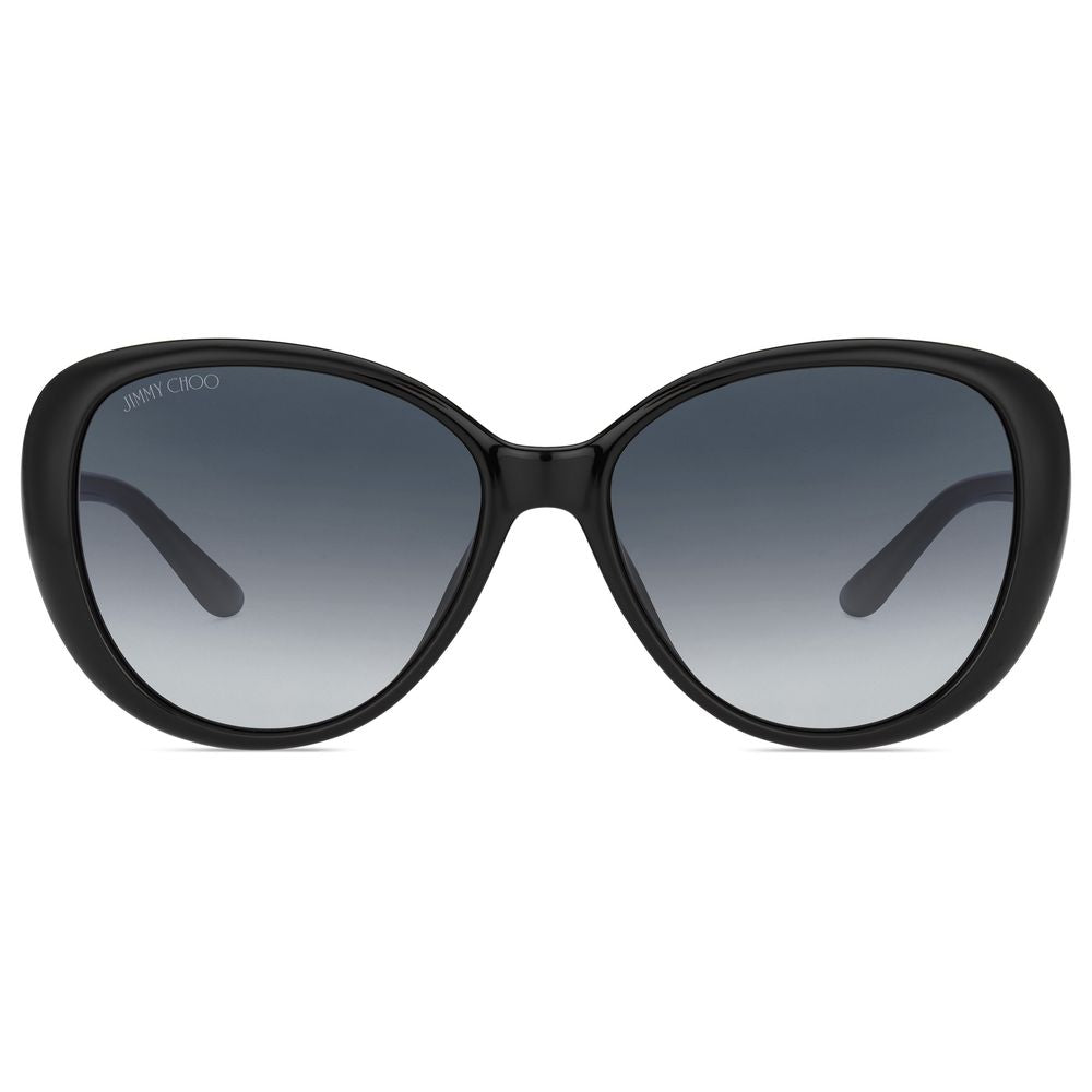 Jimmy Choo Women's Black Injected Sunglasses – Stylish Oversized Frame