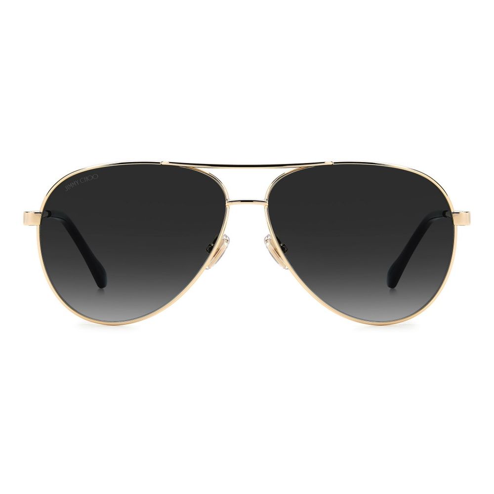 Jimmy Choo Women’s Sunglasses - Gold Metal Frame with Grey Gradient Lenses