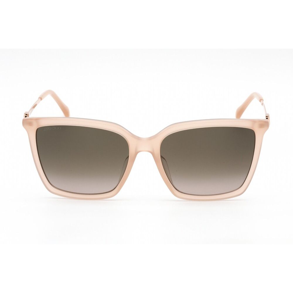 Jimmy Choo Women’s Golden Metal Sunglasses with Pink Gradient Lenses