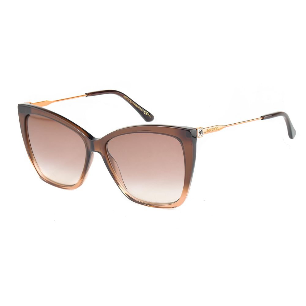 Jimmy Choo Women's Brown Metal Sunglasses – Chic Style, 58mm