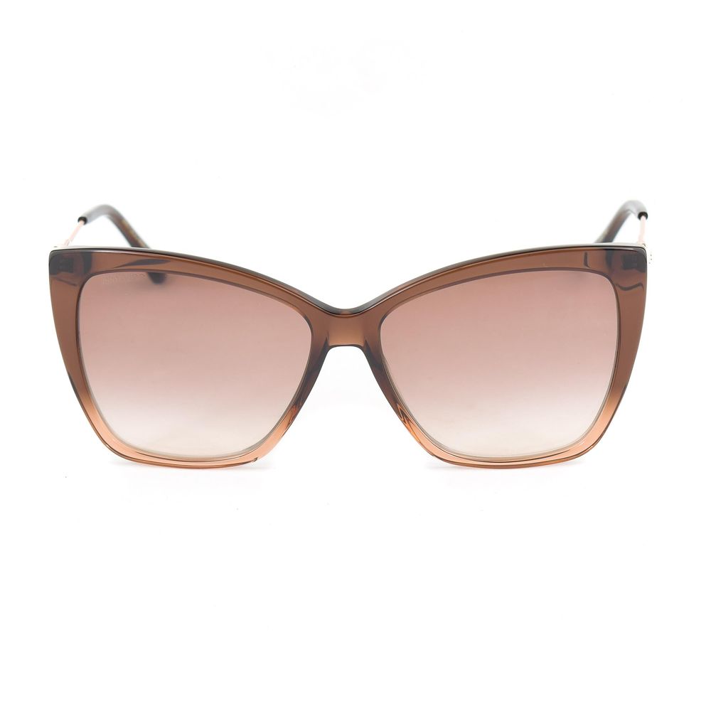 Jimmy Choo Women's Brown Metal Sunglasses – Chic Style, 58mm