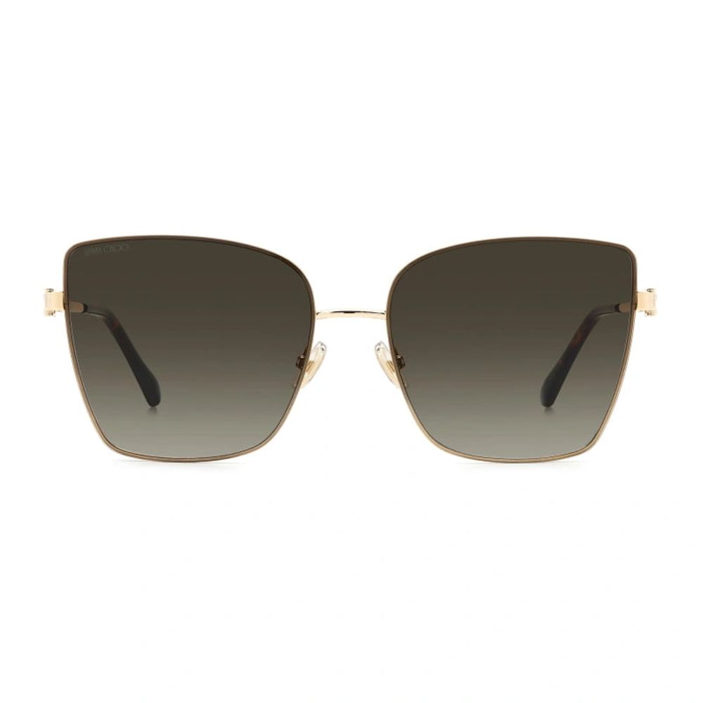 Jimmy Choo Women’s Vella Sunglasses – Gold Elegance with Grey Lenses