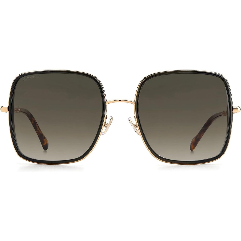 Jimmy Choo Women's Gold Metal Sunglasses with Brown Gradient Lenses