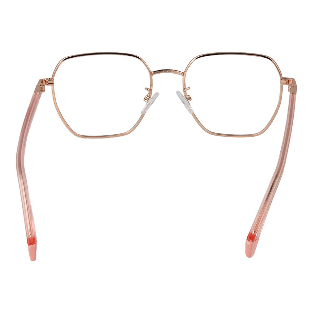 Polaroid Gold Women’s Optical Frames – Square Full-Rim Design