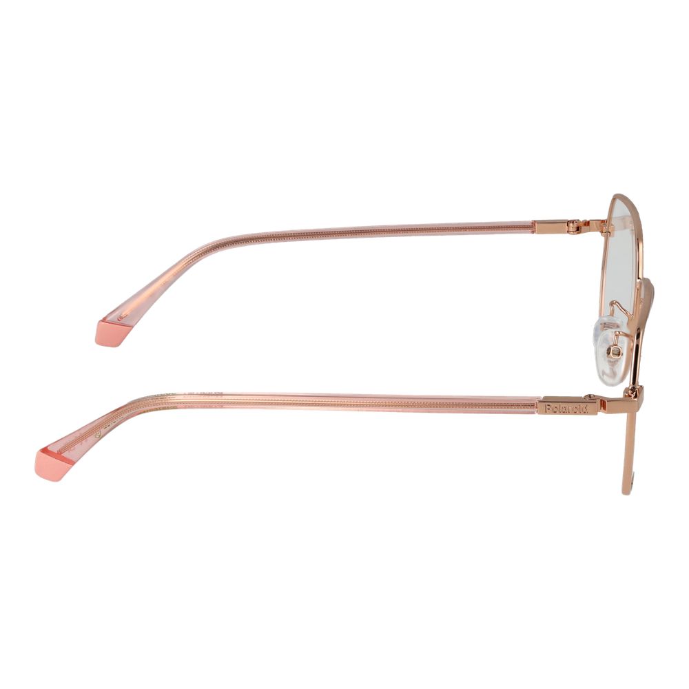 Polaroid Gold Women’s Optical Frames – Square Full-Rim Design