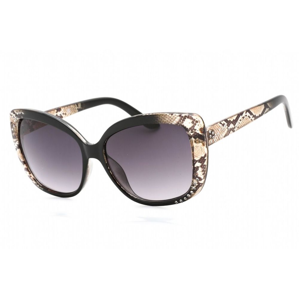 Guess Women’s Sunglasses – Black Resin Frame with Grey Degraded Lenses, 57mm