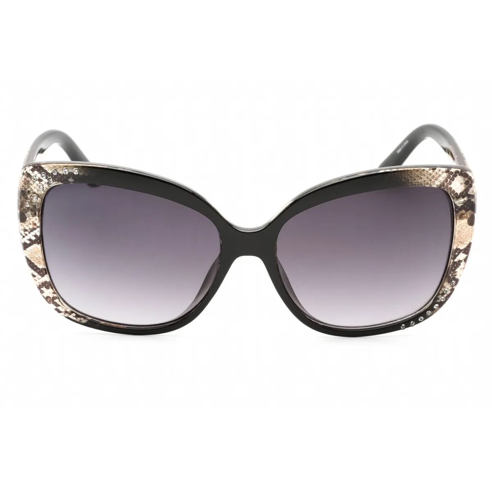 Guess Women’s Sunglasses – Black Resin Frame with Grey Degraded Lenses, 57mm