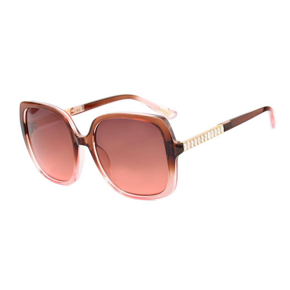 Guess Women's Sunglasses – Brown Resin Frame with Degraded Lenses, 56mm