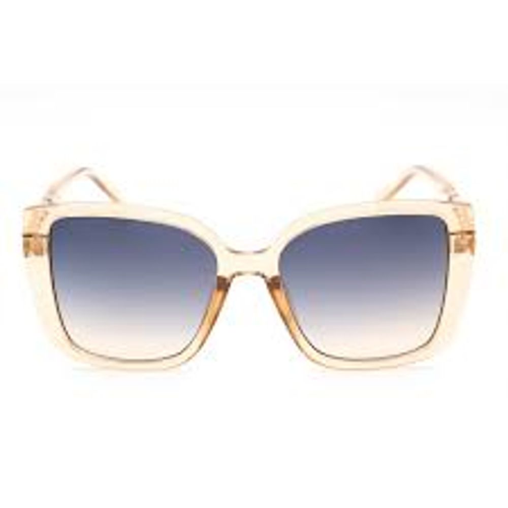 Guess Women’s Transparent Resin Sunglasses – Blue Gradient, 57mm