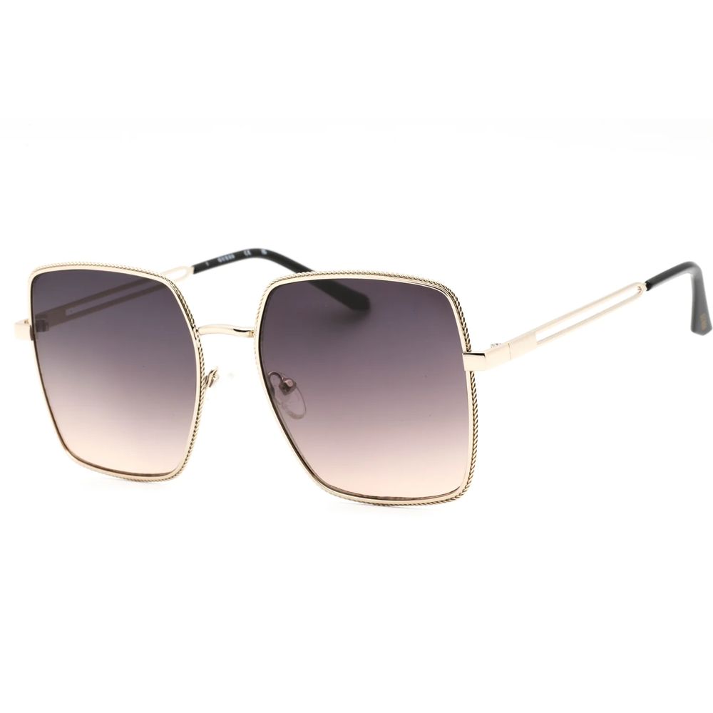 Guess Women’s Sunglasses – Golden Metal Frame with Grey Gradient Lenses, 58mm
