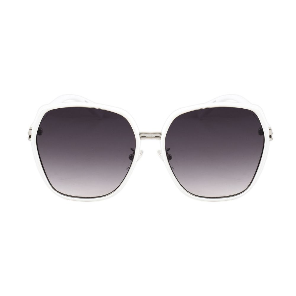 Guess Women’s White Metal Sunglasses – Stylish Design with Grey Gradient Lenses, 59mm