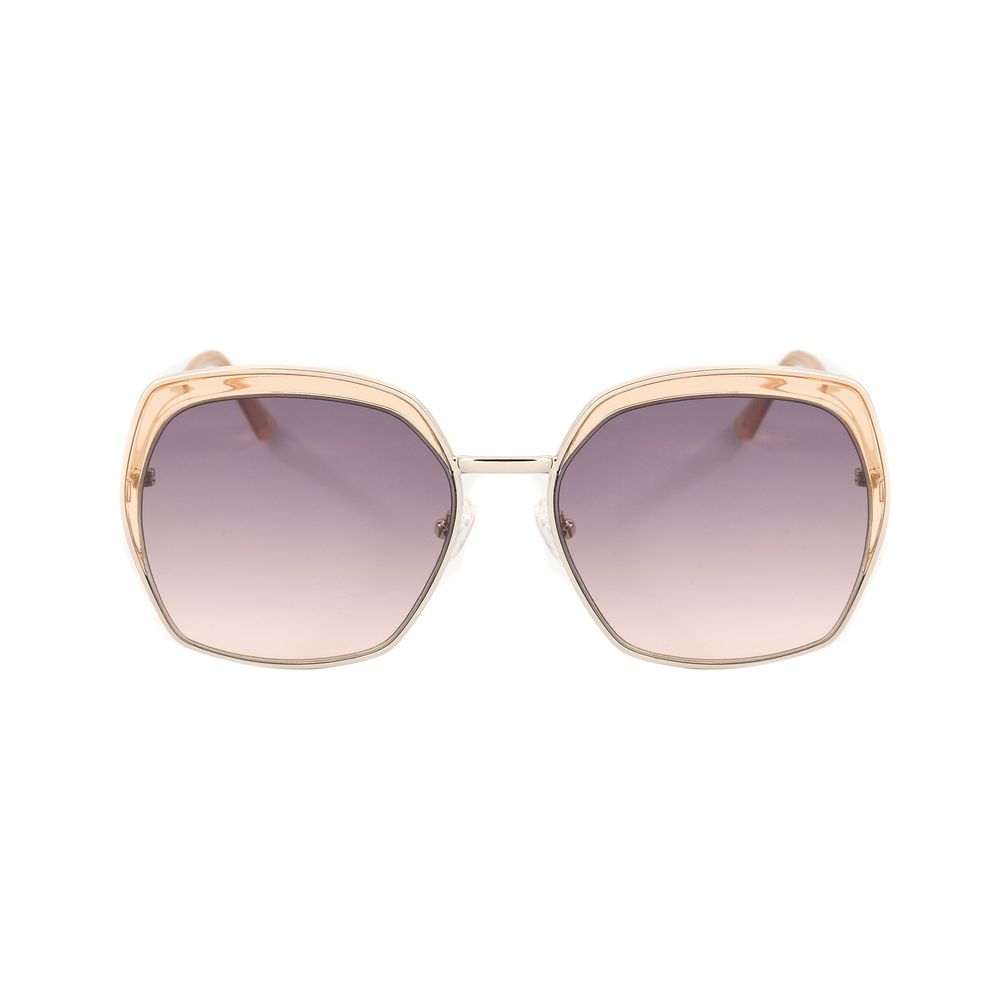 Guess Women's Sunglasses – Gold Metal Frame with Brown Gradient Lenses, 59mm