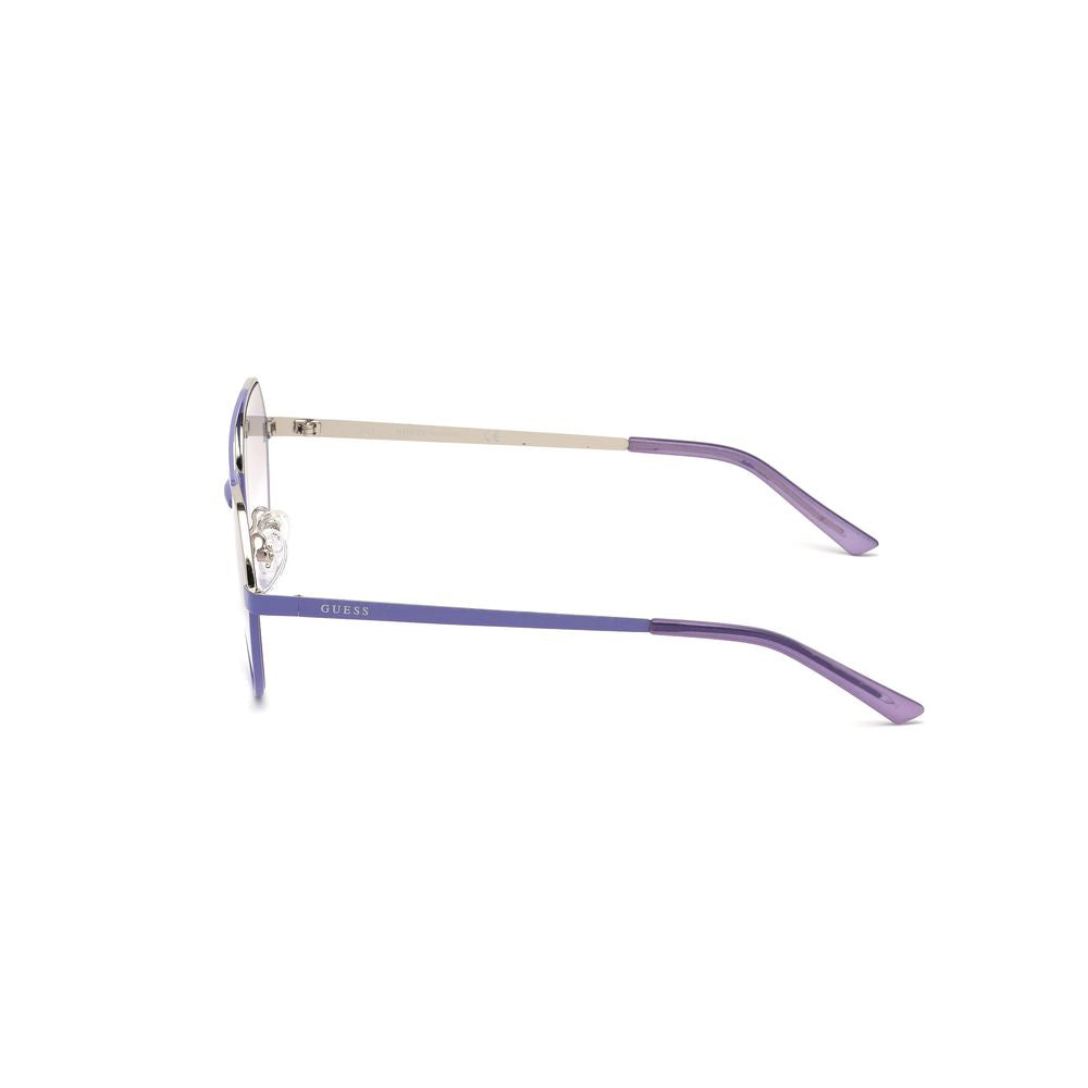 Guess Unisex Sunglasses – Violet Metal Frame with Gradient Lenses, 53mm