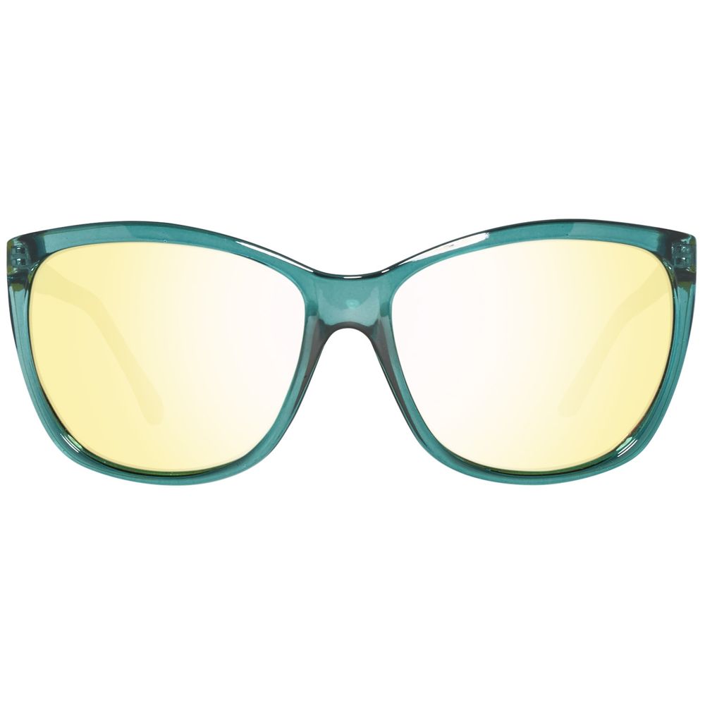 Guess Women’s Sunglasses – Green Butterfly Frame with Mirror Lenses, 60mm