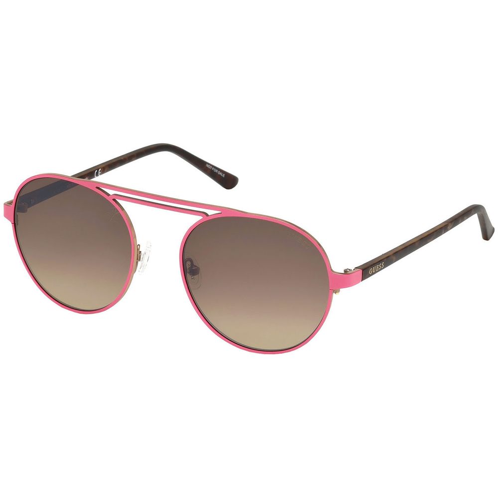 Guess Unisex Sunglasses – Pink Acetate Frame with Gradient Lenses, 55mm