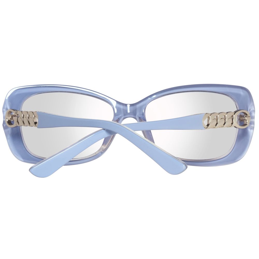 Guess Women's Blue Plastic Sunglasses – Stylish Fashion Statement, 56mm