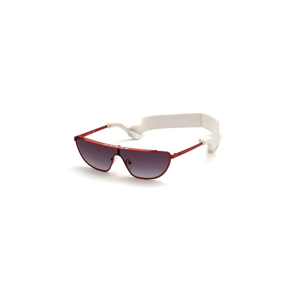Guess Women's Sunglasses – Red Metal Frame with Grey Lenses, 140mm