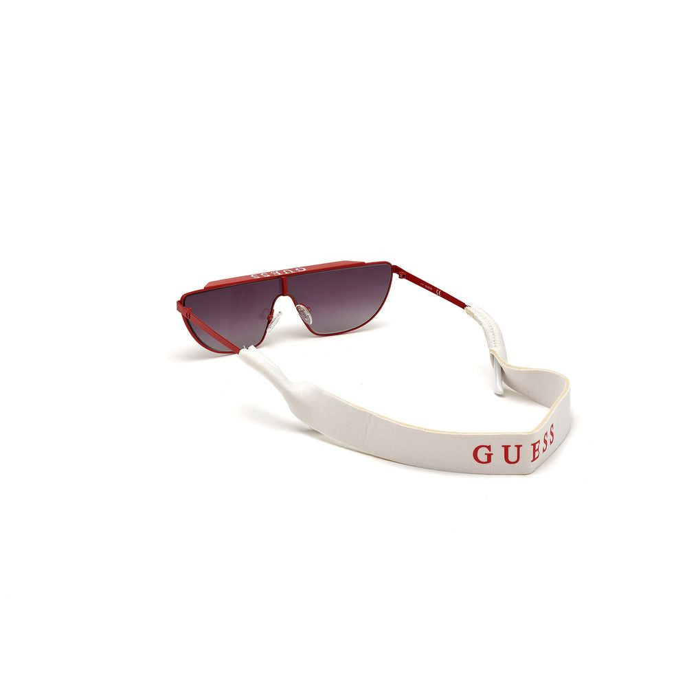 Guess Women's Sunglasses – Red Metal Frame with Grey Lenses, 140mm