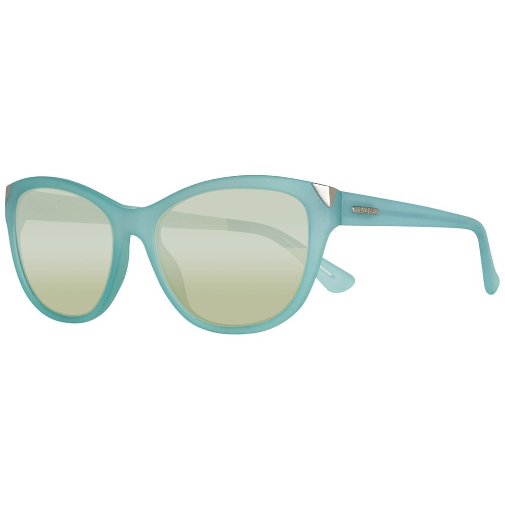 Guess Women's Sunglasses – Blue Plastic Frame with UV Protection, 55mm