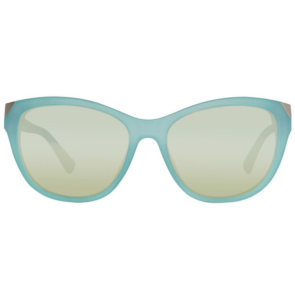 Guess Women's Sunglasses – Blue Plastic Frame with UV Protection, 55mm