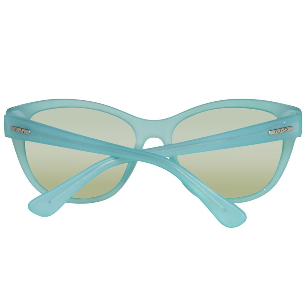 Guess Women's Sunglasses – Blue Plastic Frame with UV Protection, 55mm