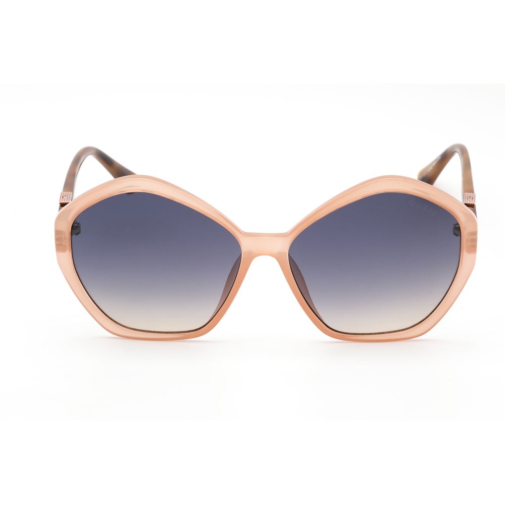 Guess Women's Sunglasses – Pink Square Frame with Blue Gradient Lenses, 58mm