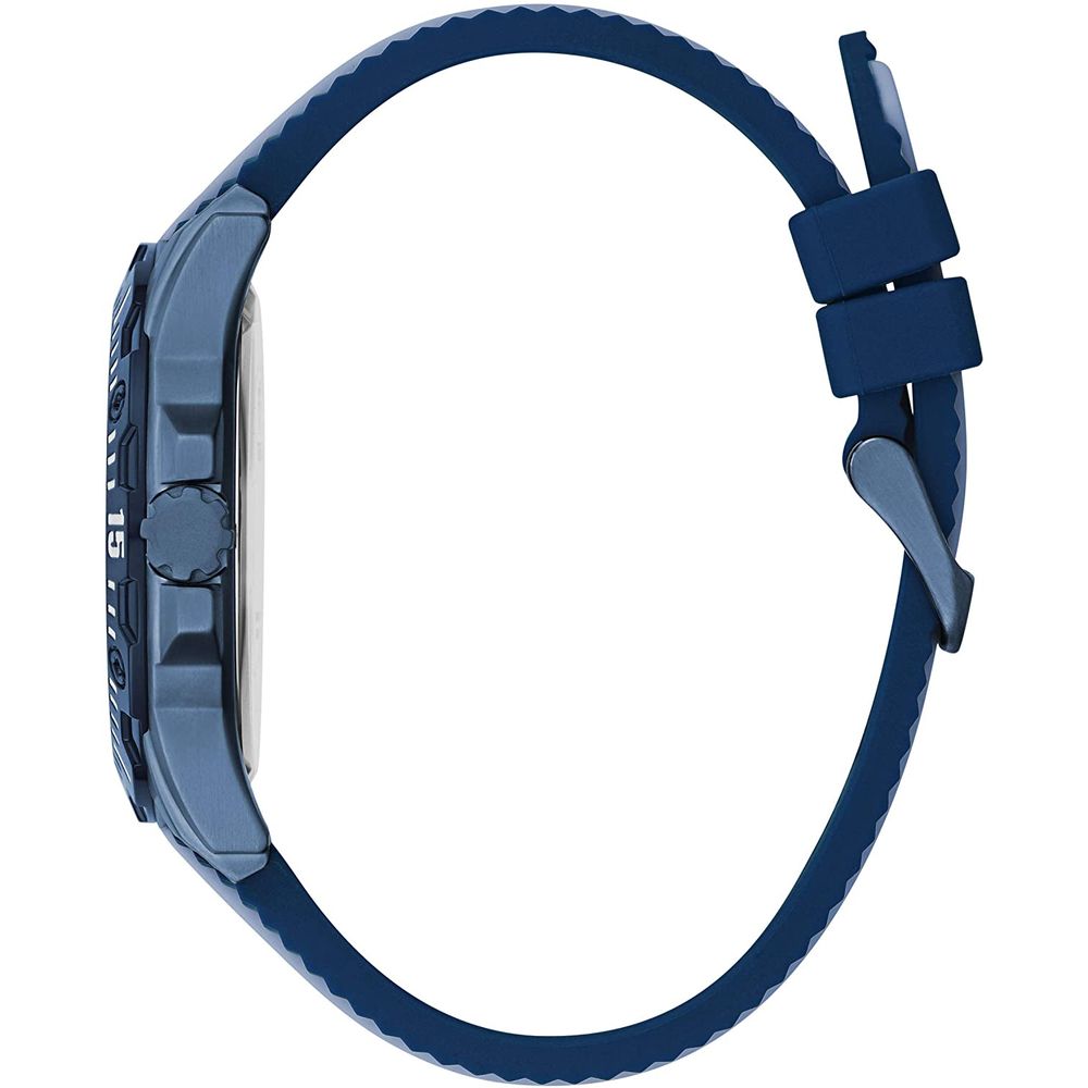 Guess Men's Watch, Skipper Dial, Blue Silicone Strap