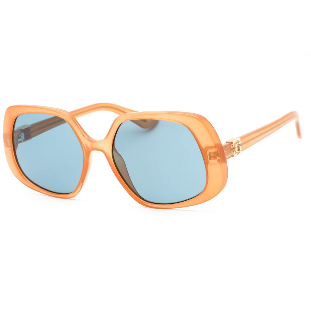 Guess Women’s Sunglasses – Beige Full-Rim Square Frame, 56mm