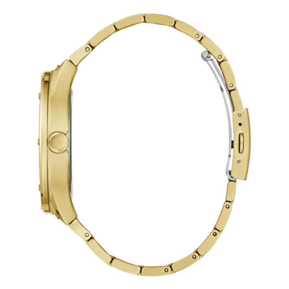 Guess Men's Watch, Analog Dial, Gold Stainless Steel Bracelet